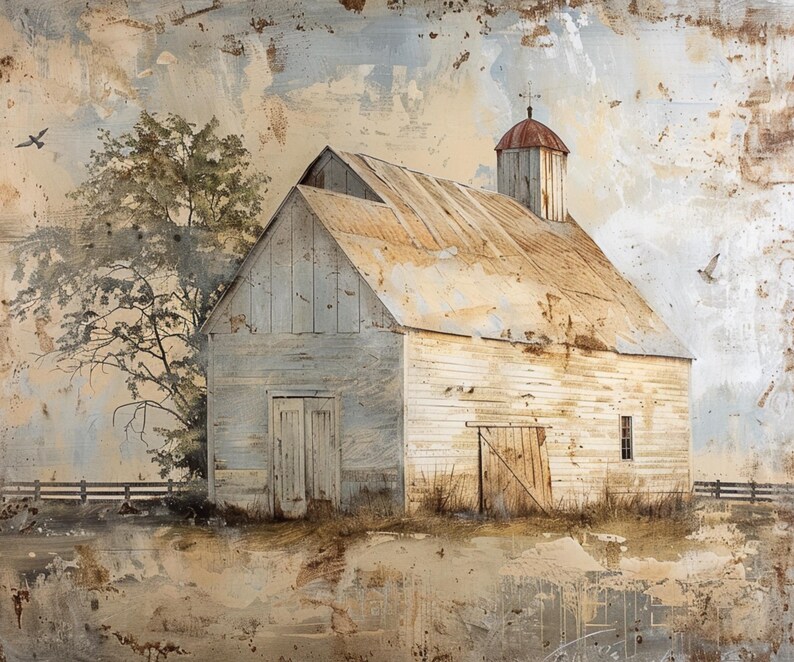 In My Rustic & Rural Neutral Farm Era Digital Backdrops, 20 Farm ...