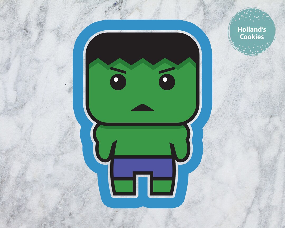 The Incredible Hulk Cookie Cutter 2 2.5 Etsy