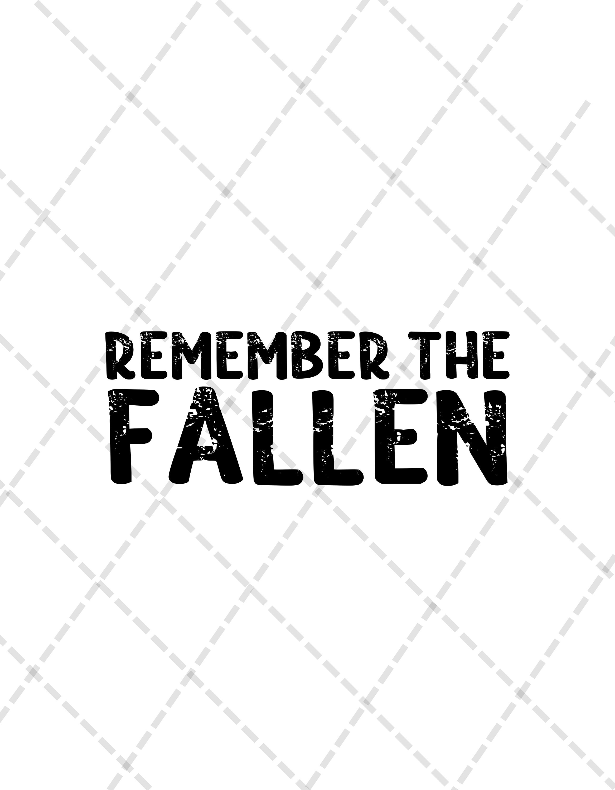 Remember the Fallen Svg, Png, Jpg Military Svg Memorial Day Svg
