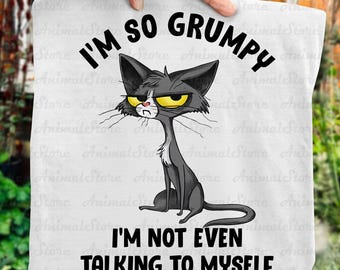 Funny Cat Tshirt – I'm So Grumpy TShirt, Angry Cat Humor Tee, Gift for Cat Lovers, funny cat tshirt, cute cat tshirt, animal tshirt