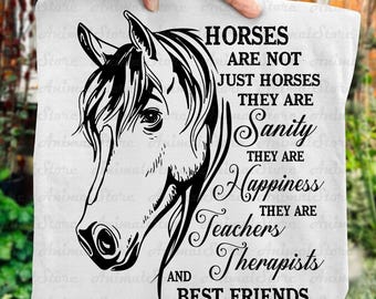Horses Are Not Just Horses Shirt, Horse Lover Gift Tee, Equestrian Quote T-Shirt, Therapy Horse Apparel, Riding Lover Top, Horse Mom Shirt