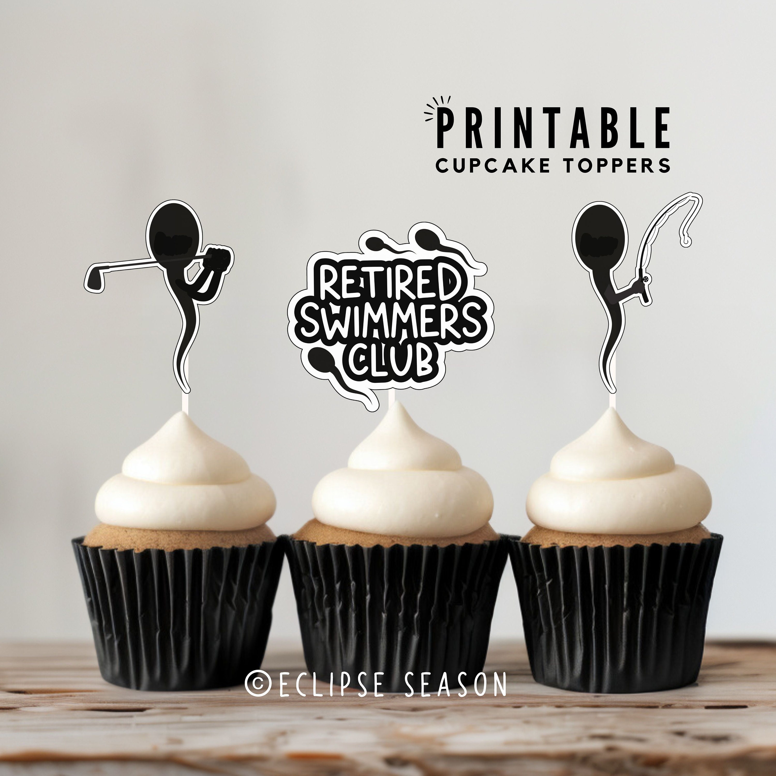 Vasectomy Cake Toppers PRINTABLE Vasectomy Care Package, Funny