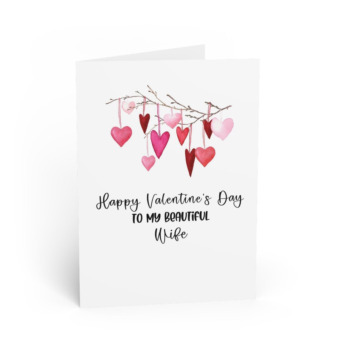 Wife Valentines Day Card PRINTABLE Card Valentine Greeting Card For Wife Instant Download Card