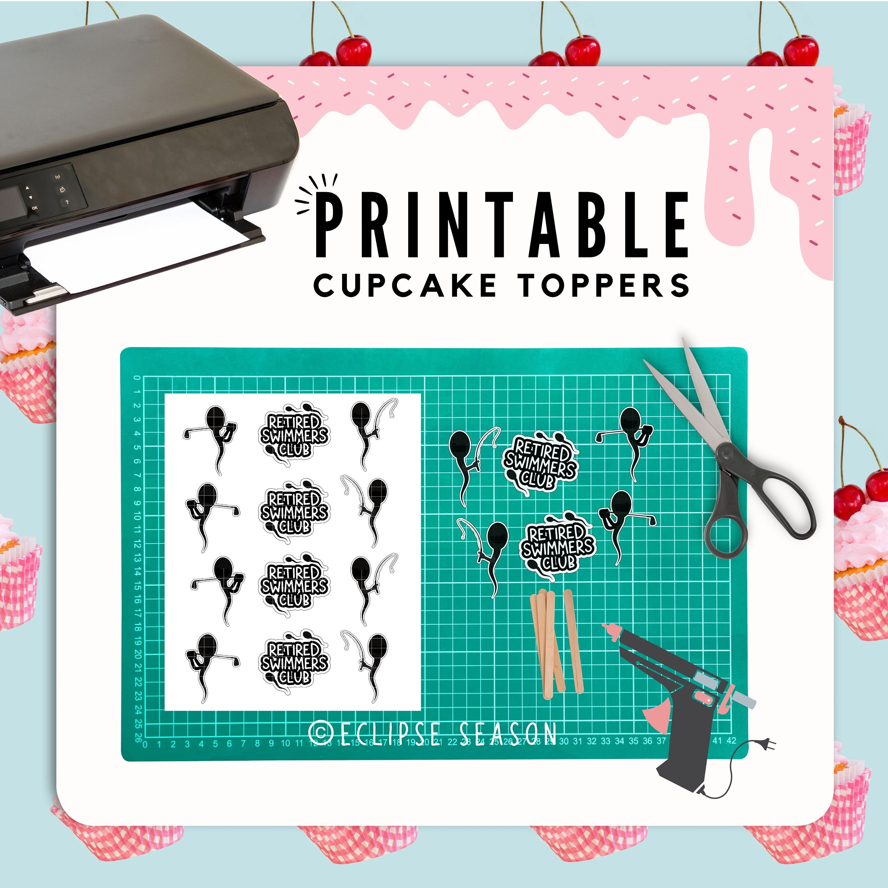 Vasectomy Cake Toppers PRINTABLE Vasectomy Care Package, Funny