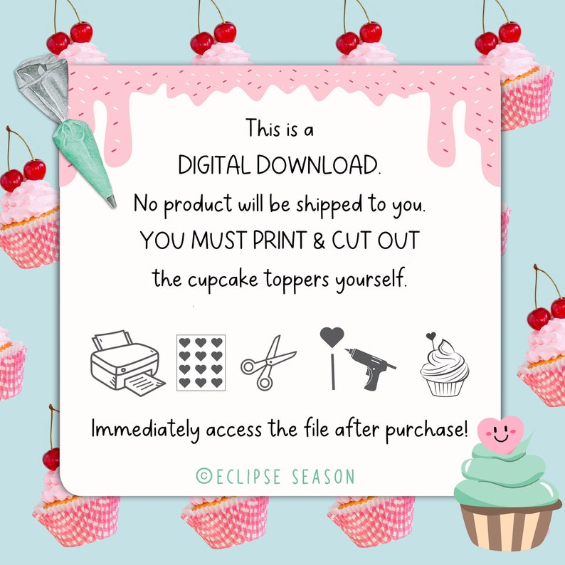 PRINTABLE Farm Animal Cupcake Toppers Party Animals Birthday Cake Decorations, Donkey, Pig ...