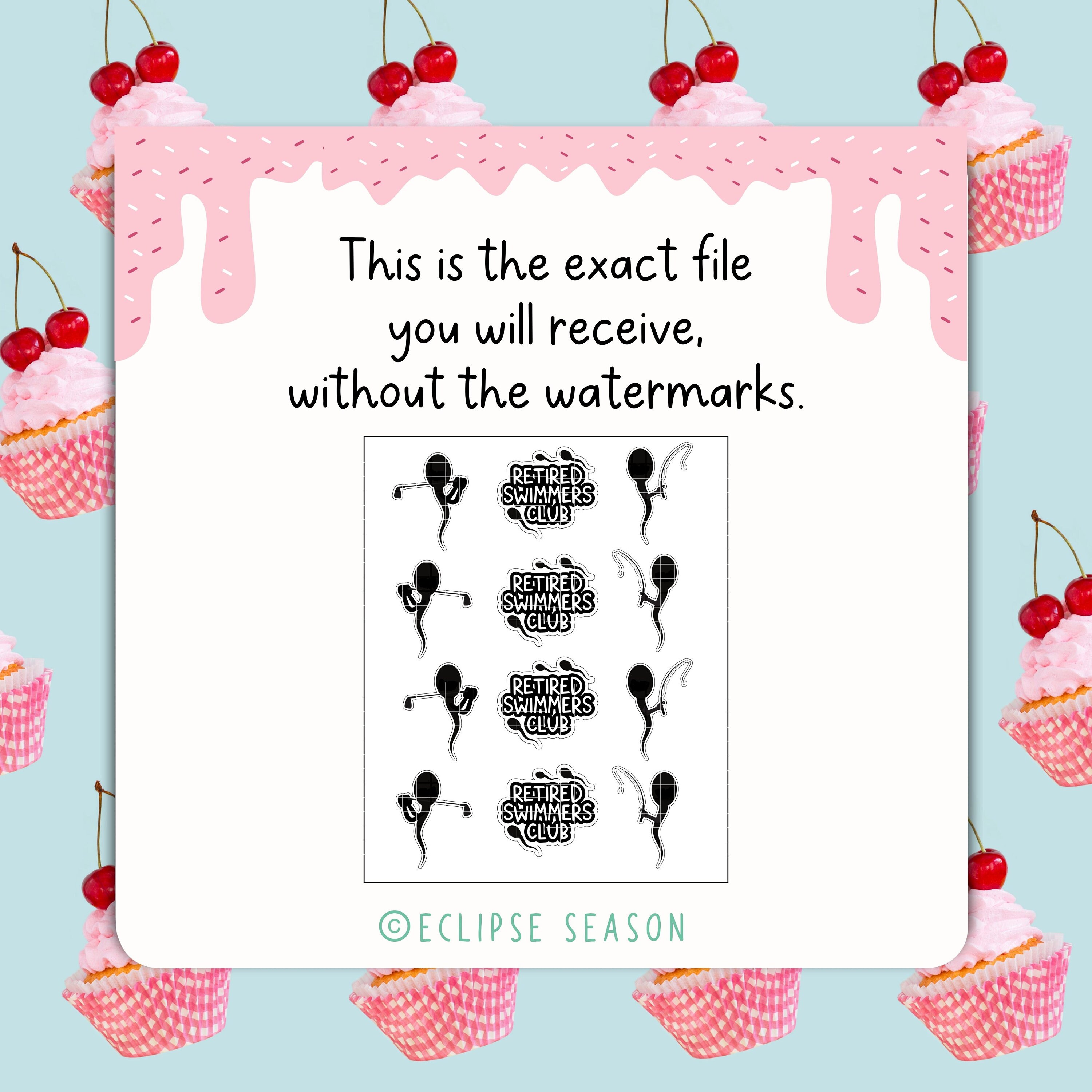 Vasectomy Cake Toppers PRINTABLE Vasectomy Care Package, Funny