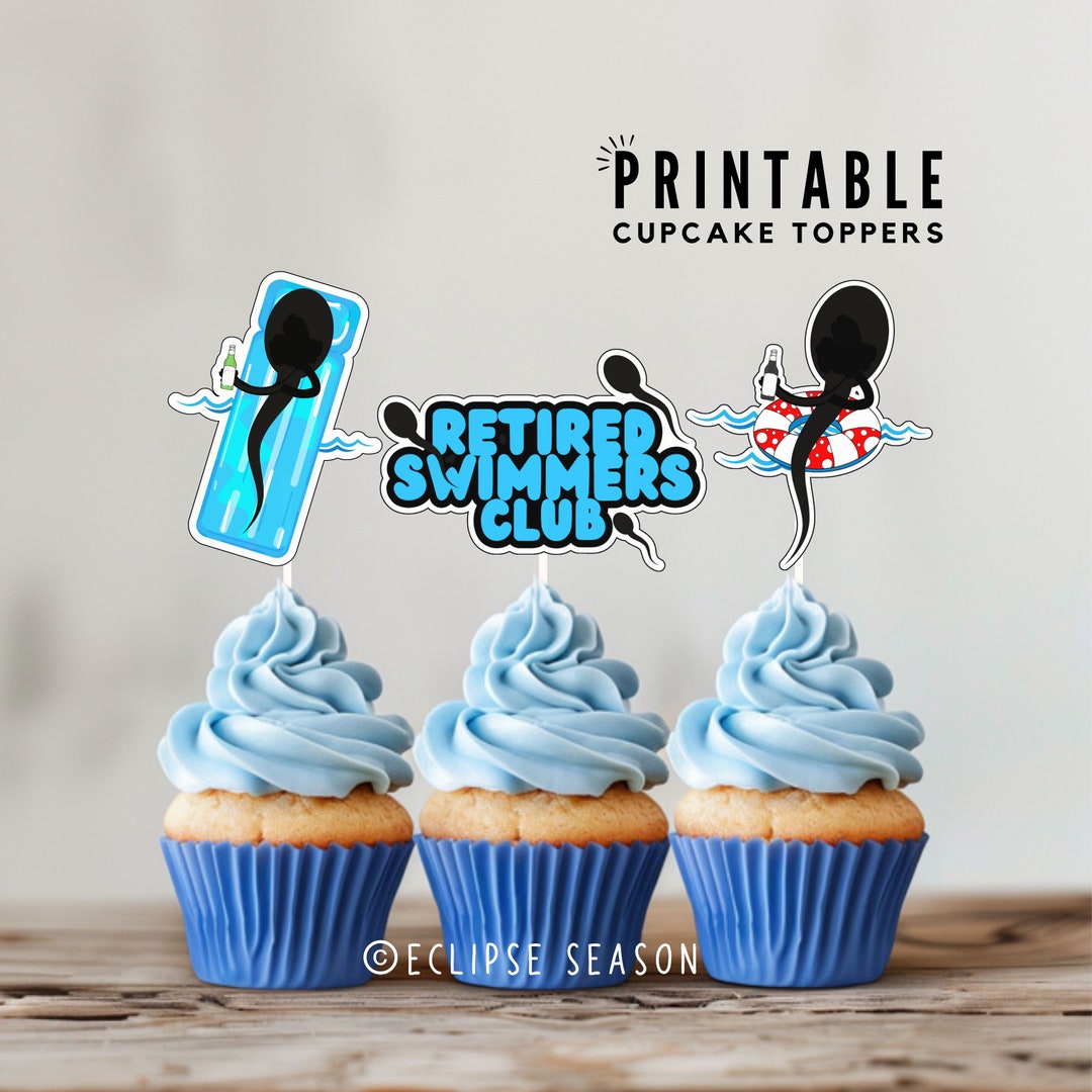 Vasectomy Cake Toppers PRINTABLE Funny Vasectomy Gift for Husband