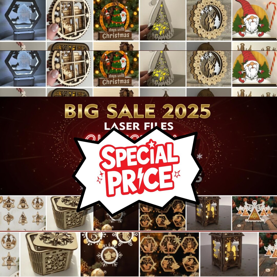 2026 Christmas Laser Cut Mega Bundle | Holiday SVG Pack for Cricut ...