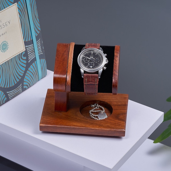 Handmade Wooden Watch Display For Men - Wood Watch Holder - Watch Storage - Watch Box Gift For Him.