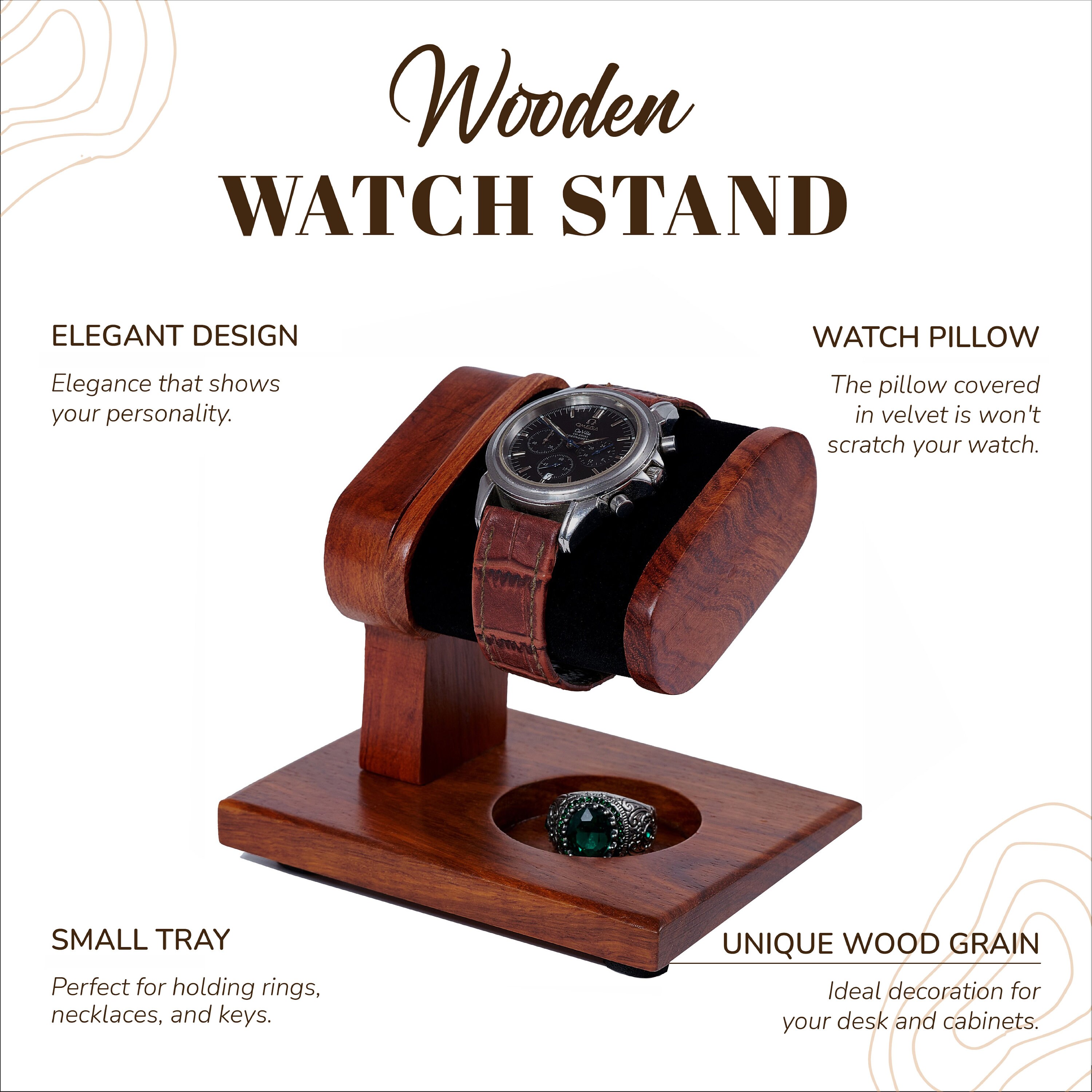 Handmade Wooden Watch Display for Men Wood Watch Holder Watch Storage Watch Box Gift for Him. Etsy