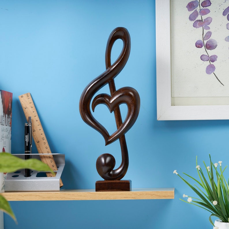 Handmade Music Note, Music Sculpture, Music Lover Gift, Music Fan Gift