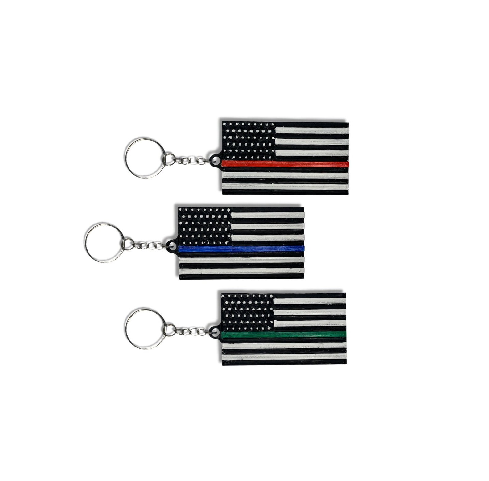 American Flag Keychain 3D Printed - Etsy