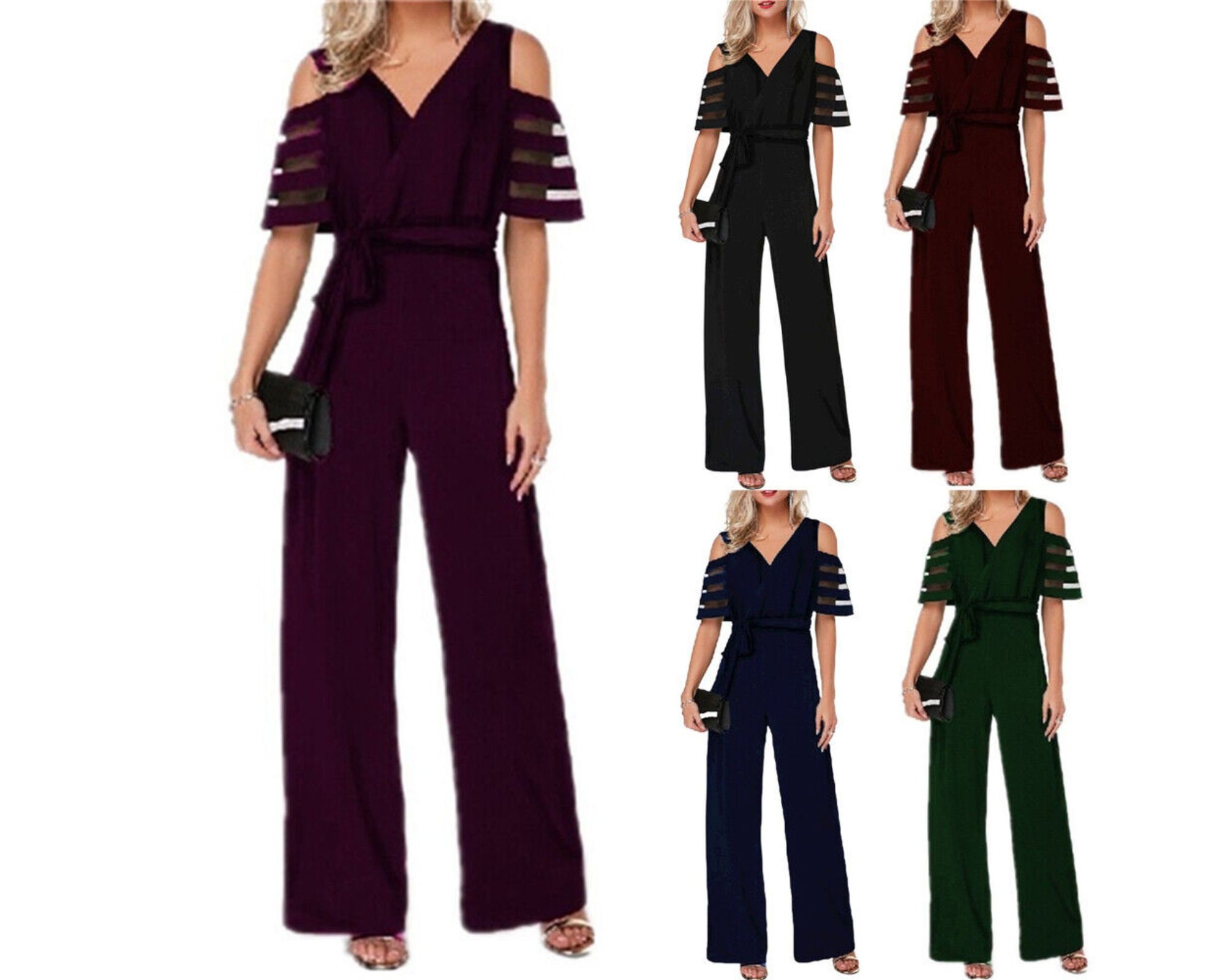 Wedding Jumpsuit, Point Detailed, Guest Jumpsuit, White Jumpsuit Formal