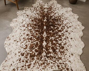 Natural Cowhide Rug handmade rugs cow skin rug hair on cowhide real cowhide rug leather rug floor rugs, western decoration