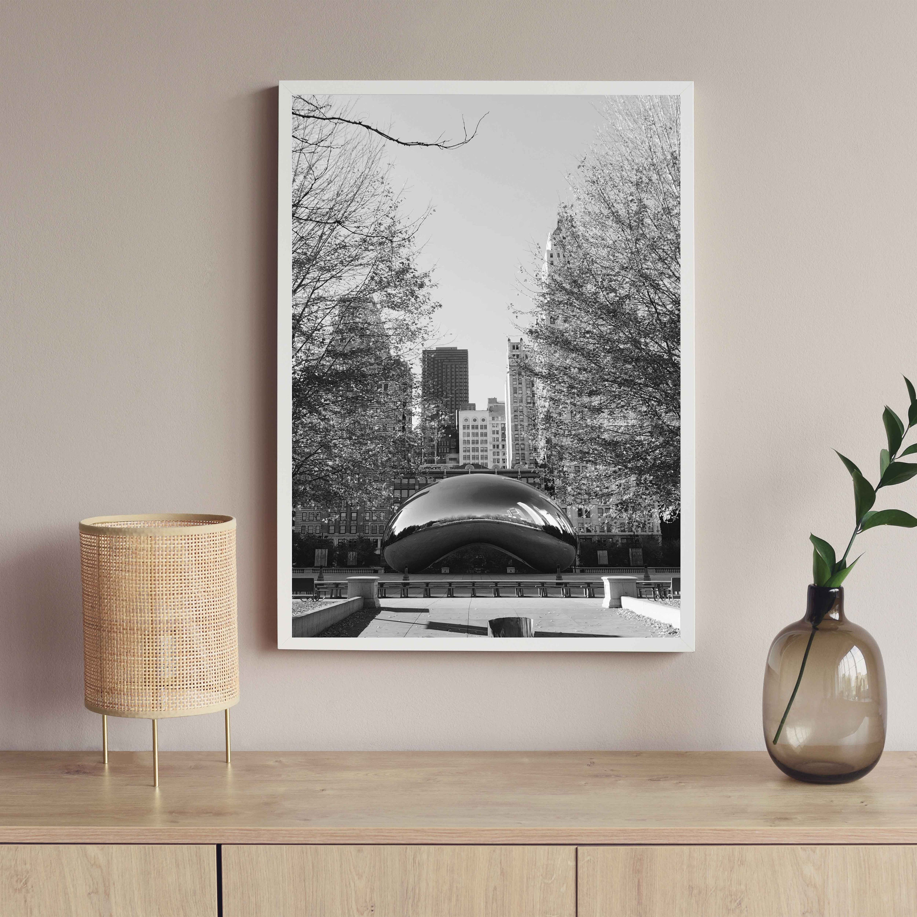 Chicago Prints, Chicago Black and White Print Set of 6, Chicago Printable Set, Chicago Photo