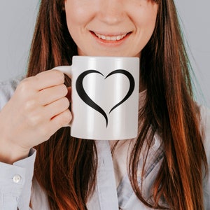 Open Heart 10 Digital Downloads in black and white SVG,PNG, EPS, dxf and jpg digital download
