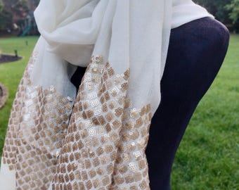 Wool Silk Blend Shawl: Elegant Formal Wrap