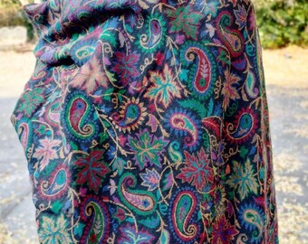 Gift for Her, Kashmir wool shawl, wool wrap