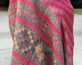 Pashmina Shawl, Lightweight Wool Scarf, Gift for Her