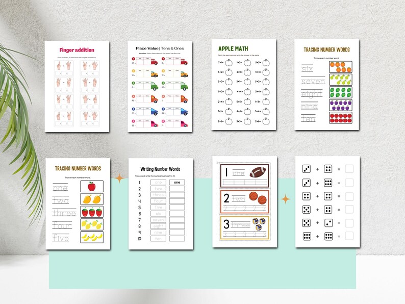 Math Activity Book for Kids | Printable & Editable Canva Template | Fun ...
