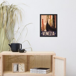 Venezia Vintage Travel Poster Framed