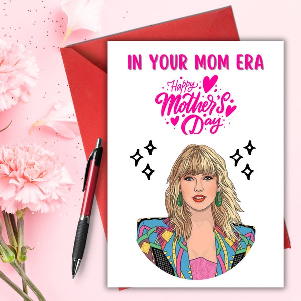 Taylor Swift Mothers Day Card for Mom, Taylor Swift Mother's Day Card, Taylor Swift Card, Swiftie Mom Card, Mothers Day Card for Friend, Mum