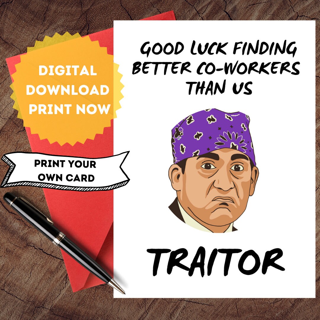 Coworker Leaving Card, PRINTABLE Goodbye Card, Coworker Farewell Card ...