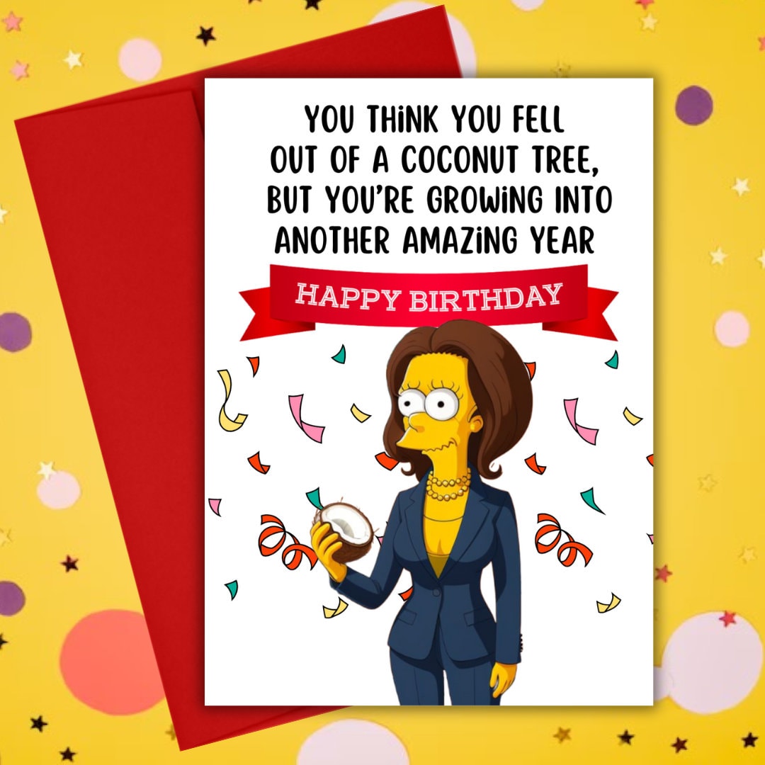 Kamala Harris Birthday Card, Kamala Birthday Card, Vice President