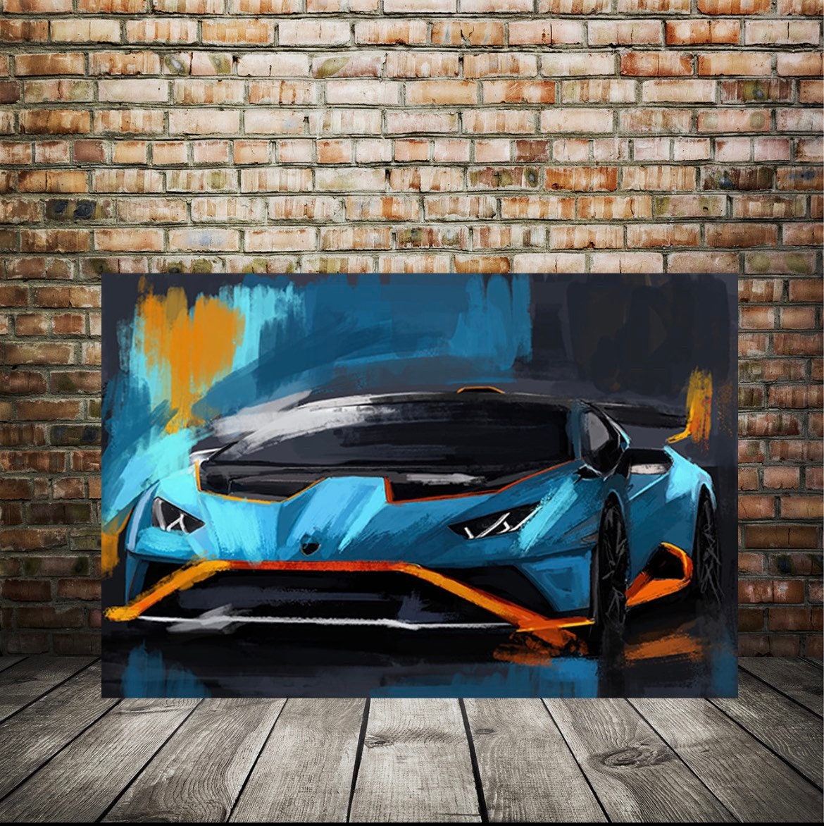 Lamborghini Huracán STO Art Print | Supercar Automotive Canvas