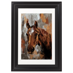 horse art print, Rustic horse barn decor, restoration decor art, canvas home decor, two horses art print, framed decor, Horse canvas print