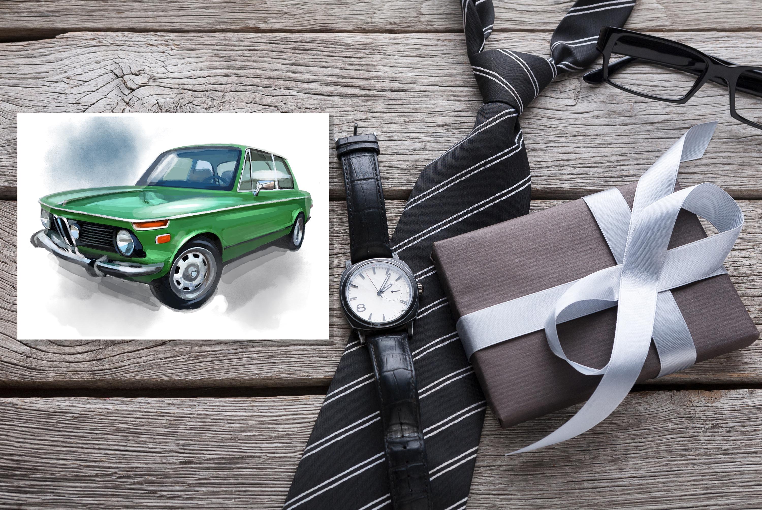 BMW 2002 birthday card, automotive thank you card, BMW art print, birthday card set, Personal cards