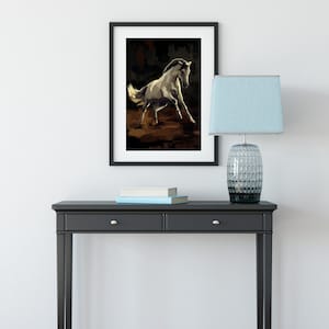 Horses art painting, art of horses, horse art print, canvas home decor, two horses art print, framed art decor, Horse canvas print