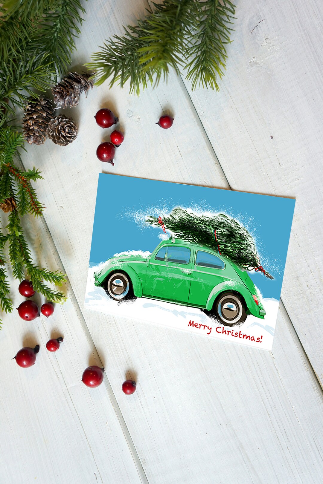 Car Christmas Cards 