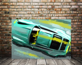 Porsche 911 Carrera Art Print | Classic Sports Car Wall Art | Automotive Canvas for Garage & Man Cave | Gift for Car Enthusiast