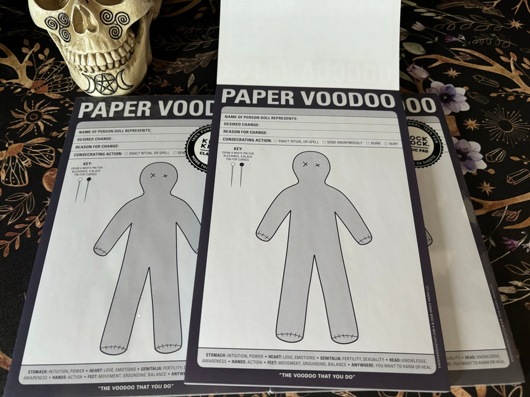 Paper Voodoo Doll - Etsy