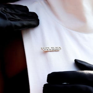 Dope Black Therapist Enamel Pin