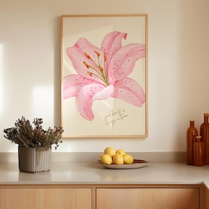 floral kitchen all art poster