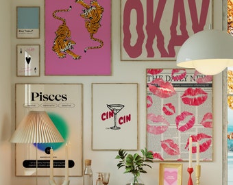 Eclectic Gallery Wall Art Set: 370 Trendy Prints (Digital Download)