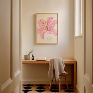 floral office wall art poster