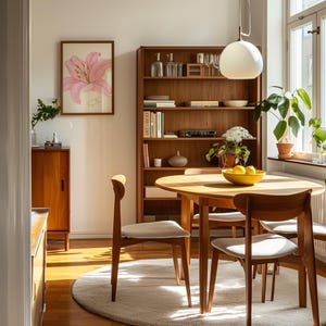 floral living room wall art poster