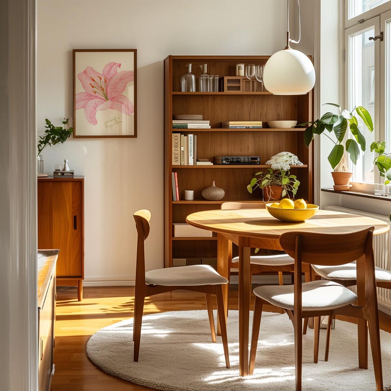 floral living room wall art poster