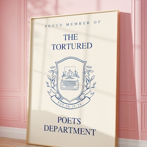 Tortured Poets Department Print: Dorm Decor (Digital Download)