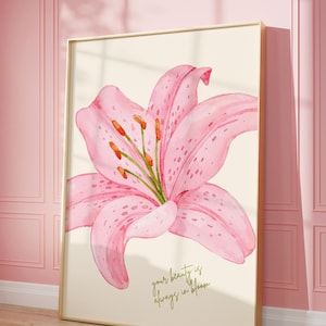 floral wall art poster