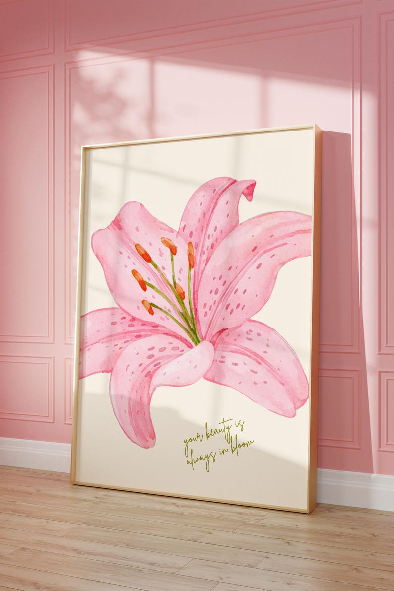 floral wall art poster