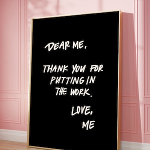 INSPIRATION ZUR SELBSTLIEBE Poster| Minimale Wandkunst | Wanddekoration für Wohnheim & Büro |Trendy Wand Digitaler Download