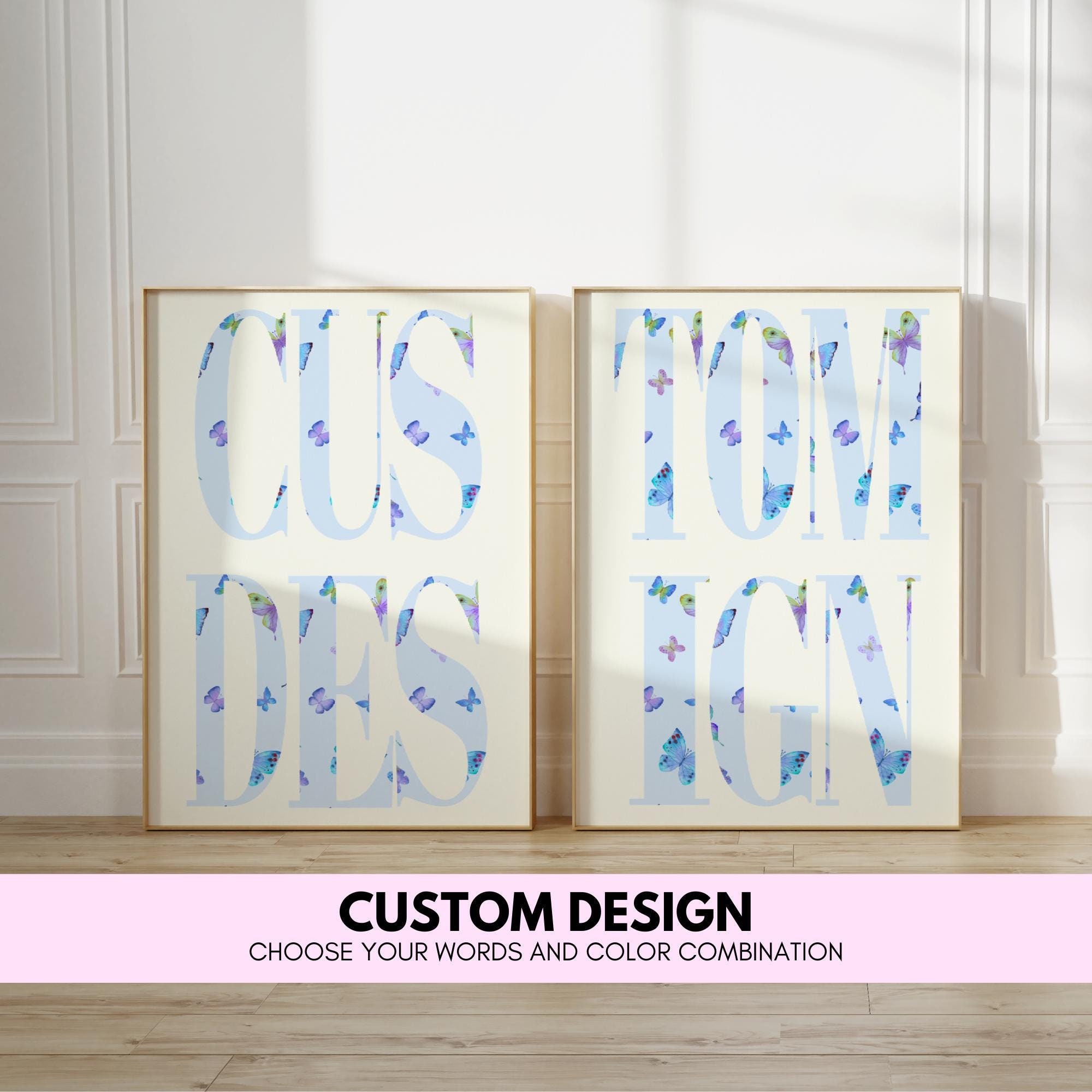 Custom Two-page Word Art Print: Minimalist Dorm Decor (digital Download) -  Etsy, image size:2000x2000