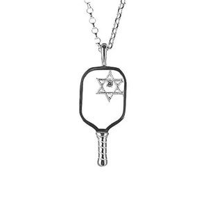 Sterling Silver Pickleball Paddle Pendant including chain