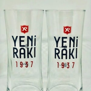 New Raki 1937 Theme Raki Glass 6 pieces
