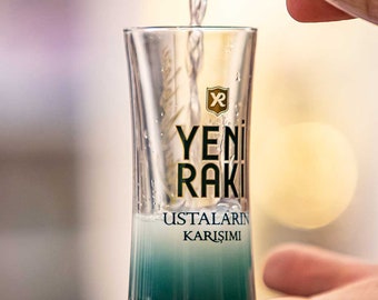 New Raki Mix of Masters Theme Raki Glass 6 pieces
