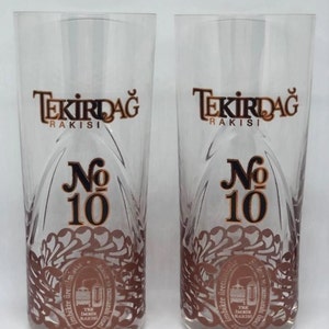 Tekirdag Raki No.10 Theme Glass 2 pieces